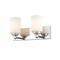 Z-Lite Soledad 2 Light Vanity, Chrome & White 485-2V-CH - alternate 2